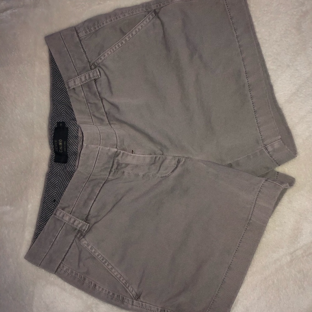 Chino J crew dark khaki grey shorts super adorable